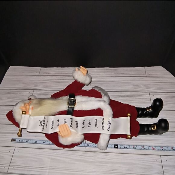 Celebrate It Christmas Holiday Treasured Santa With Good Boys & Girls List Decor - Picture 10 of 11